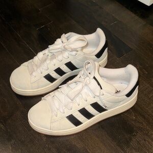 adidas campus White and Black Casual Low-Top Sneakers